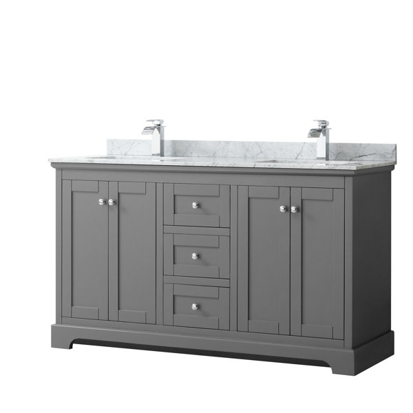 Wyndham Collection Avery 60" Double Bathroom Vanity Set & Reviews Wayfair